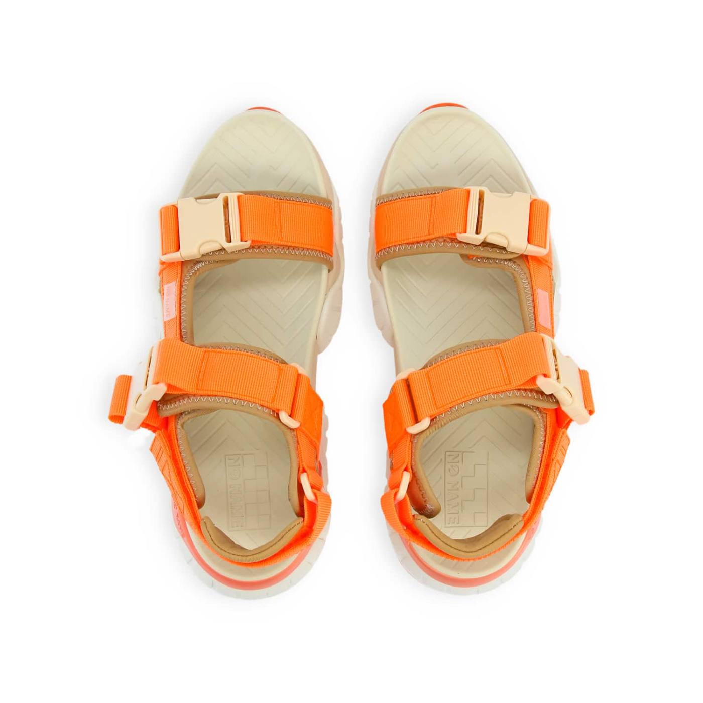 SANDALO KRAZEE W - CINTURINO IN NYLON/NEO - ARANCIO FLUO/GRIGIO